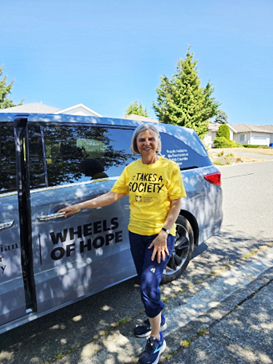 Heart on the road: Meet Shirley Vaux, a volunteer driver lighting up lives across Vancouver Island